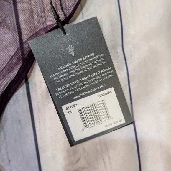 NWT Thistle and Spire Lingerie Tigris Plus Size 3X - Picture 4 of 6